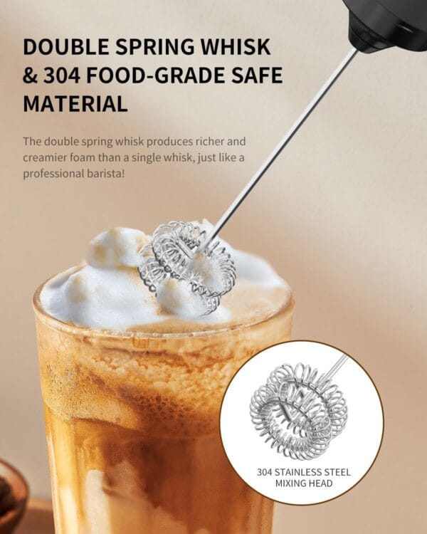 Electric Milk Frother Handheld