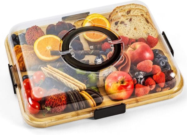 Charcuterie Board with Clear Lid